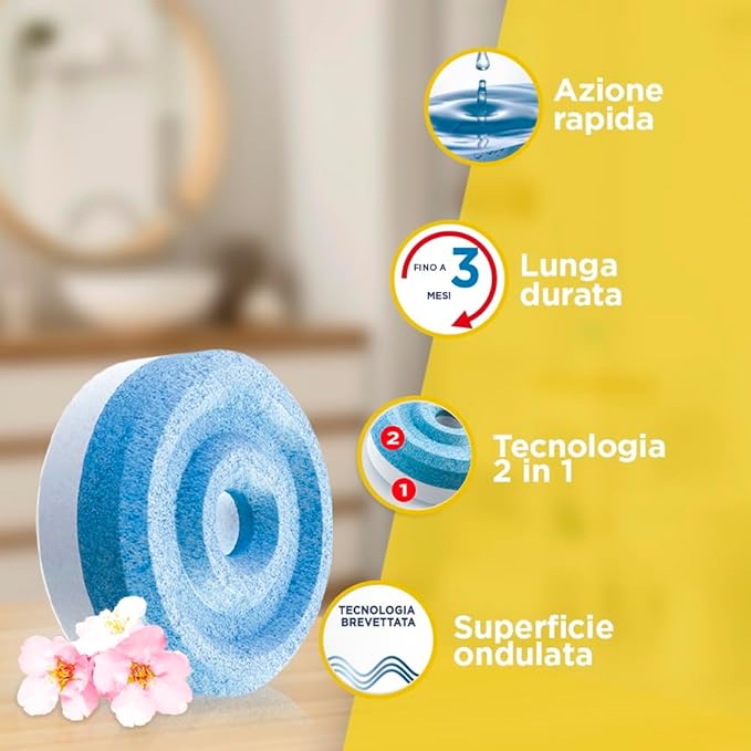 Ariasana Bipack Tab Fields 2x450g, Ricarica Aero 360 per Cattura Umidità, Profumo di Fiori, Ricarica Duratura Aero 360 Tab, Confezione da 2 Tab