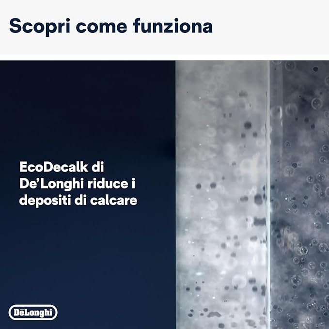 De'Longhi EcoDecalk DLSC500 Coffee Machine Descaler – 500 ml Bottle (5 Doses) – Plant-Based Formula for Effective Machine Maintenance