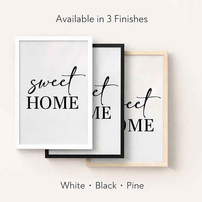 edihome Cornice A3 in Legno e Acrilico Laminato, 1 unità, 19,7 x 42 cm – Perfetta per Foto, Poster, Diplomi o Quadri da Parete, Nero