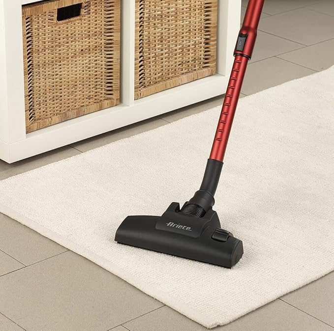 Ariete 2761 Handy Force - Scopa Elettrica con Filo - Aspirapolvere Senza Sacco - Tecnologia Ciclonica - Tubo Telescopico - Filtro Hepa [Classe Energetica A+]