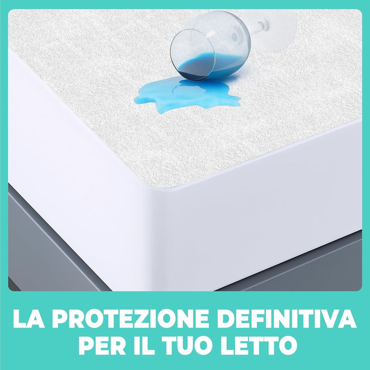Coprimaterasso Impermeabile per Culle Next to Me – Compatibile con Kinderkraft UNO e Cullami Cam – Lenzuolo in Cotone con Strato Impermeabile – Traversa Traspirante, Antiacaro e Anallergica