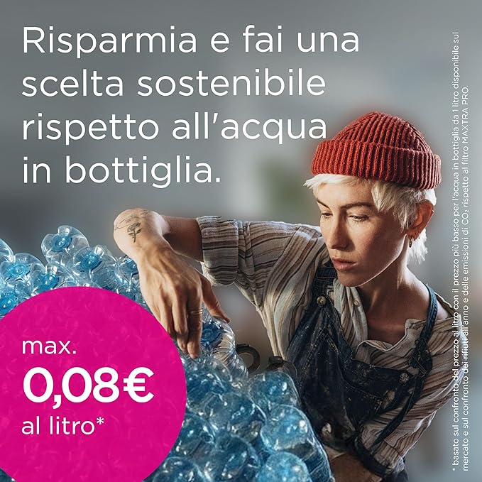 BRITA MAXTRA PRO Set 6 Filtri per Caraffe – Migliora la Qualità dell’Acqua, Riduce Cloro, Calcare, Metalli e PFAS, Filtri Originali BRITA